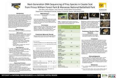Next Generation DNA Sequencing of Prey Species in Coyote Scat